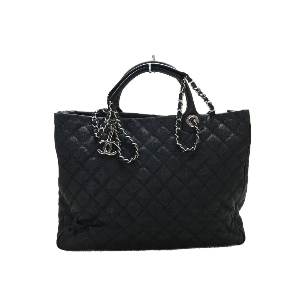 Chanel Leather Caviar Skin Matelasse Tote Bag